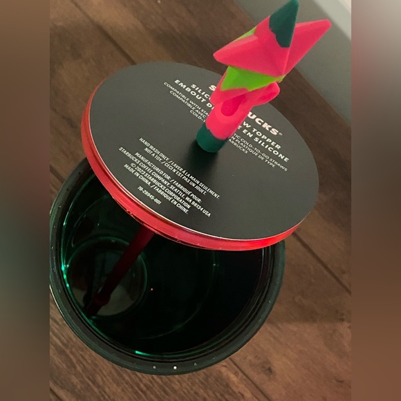 Starbucks Holiday 2023 Tumbler with Star Straw Topper New - Picture 7 of 13